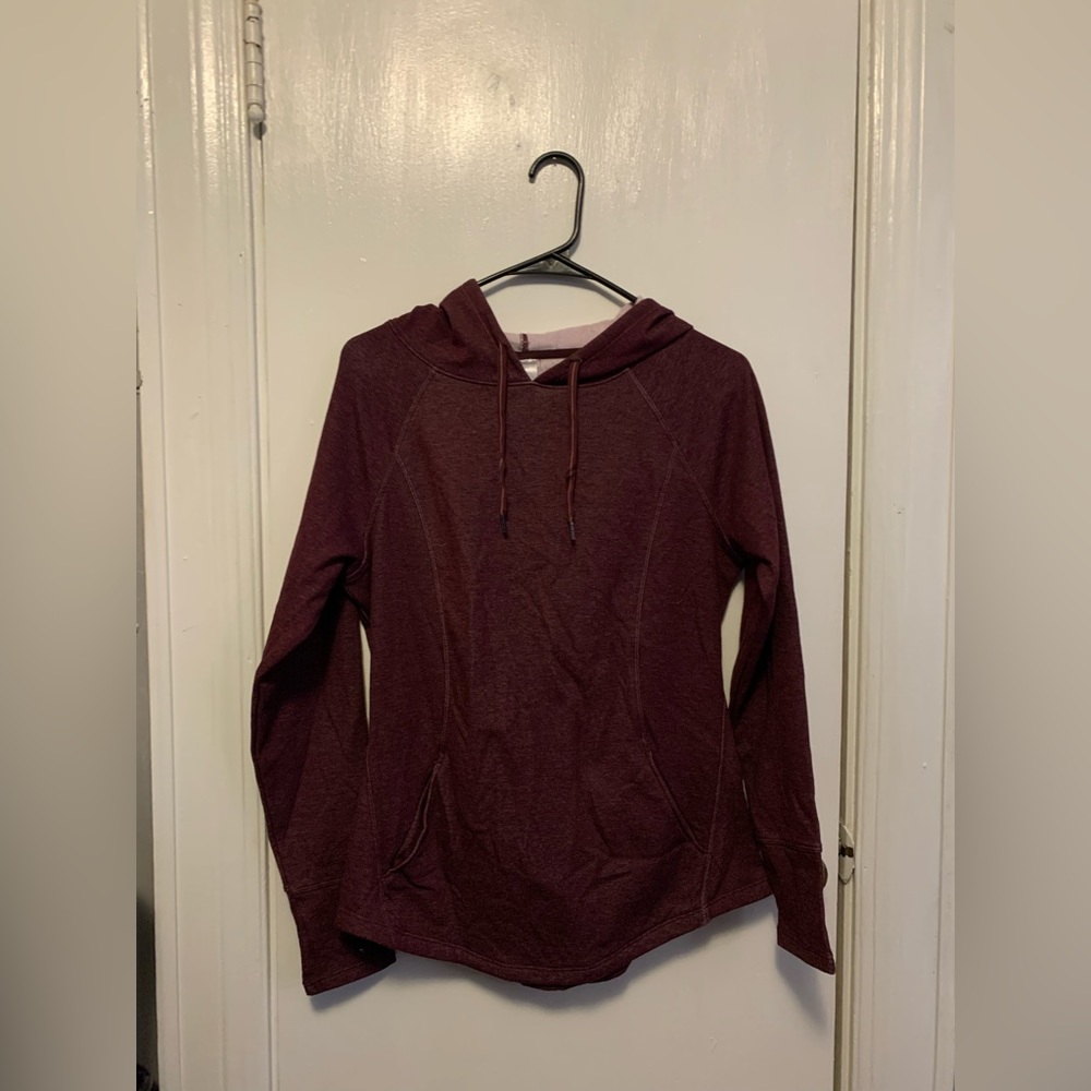 Athletic Fitted Maroon Hoodie